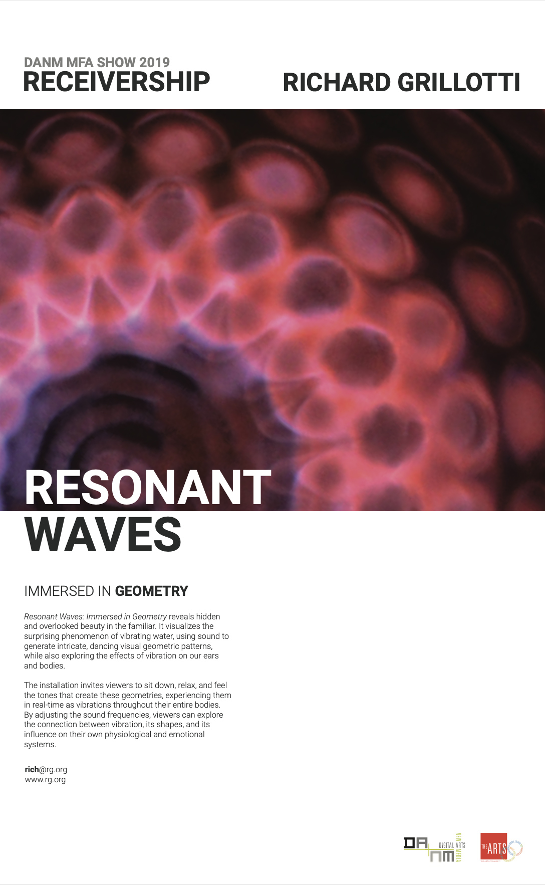 Resonant Waves UCSC MFA Exhibition - Receivership